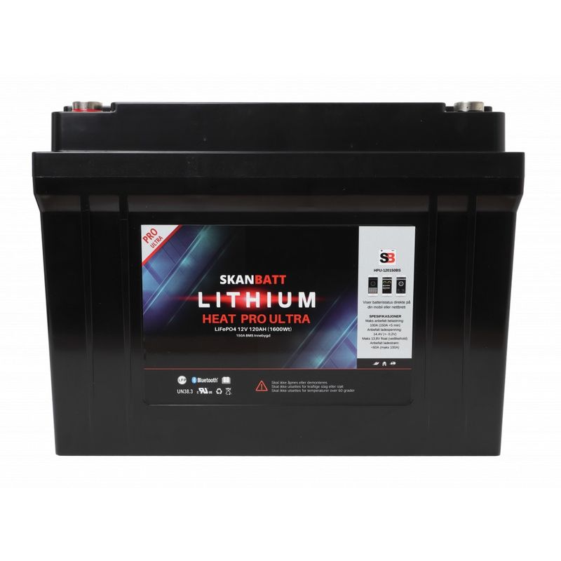 Litiumbatteri 100At Heat Pro Ultra Blåtann Can-bus