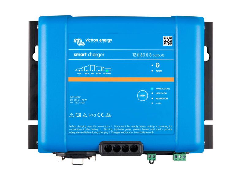 Victron Phoenix Smart IP43 Batterilader 12V 30A 3-kanaler 120-240V