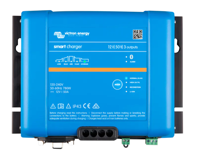 Victron Phoenix Smart IP43 Batterilader 12V 50A 3-kanaler 120-240V