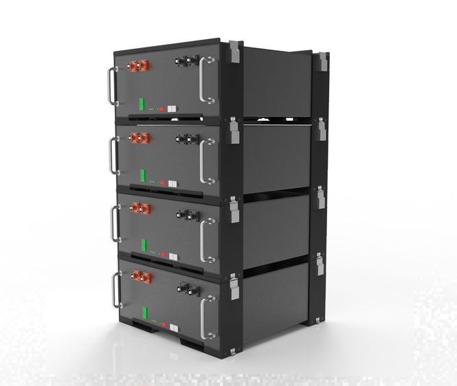 Hovedbilde Rackfester for inntil 4x 4U Skanbatt rack batterier (1sett)