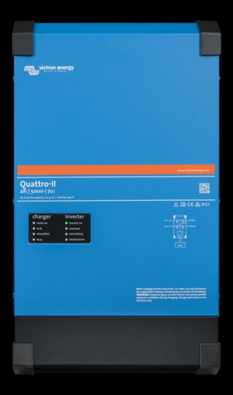 Victron Quattro-II 48/5000/70-50/50 Kombinert Batterilader og Inverter
