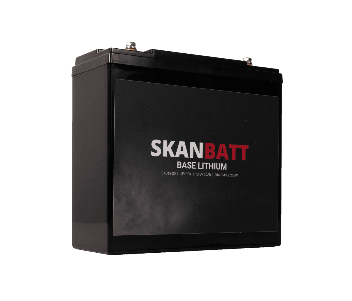 SkanBatt Base Lithium - 12V 20Ah 20A BMS - 180x75x165mm